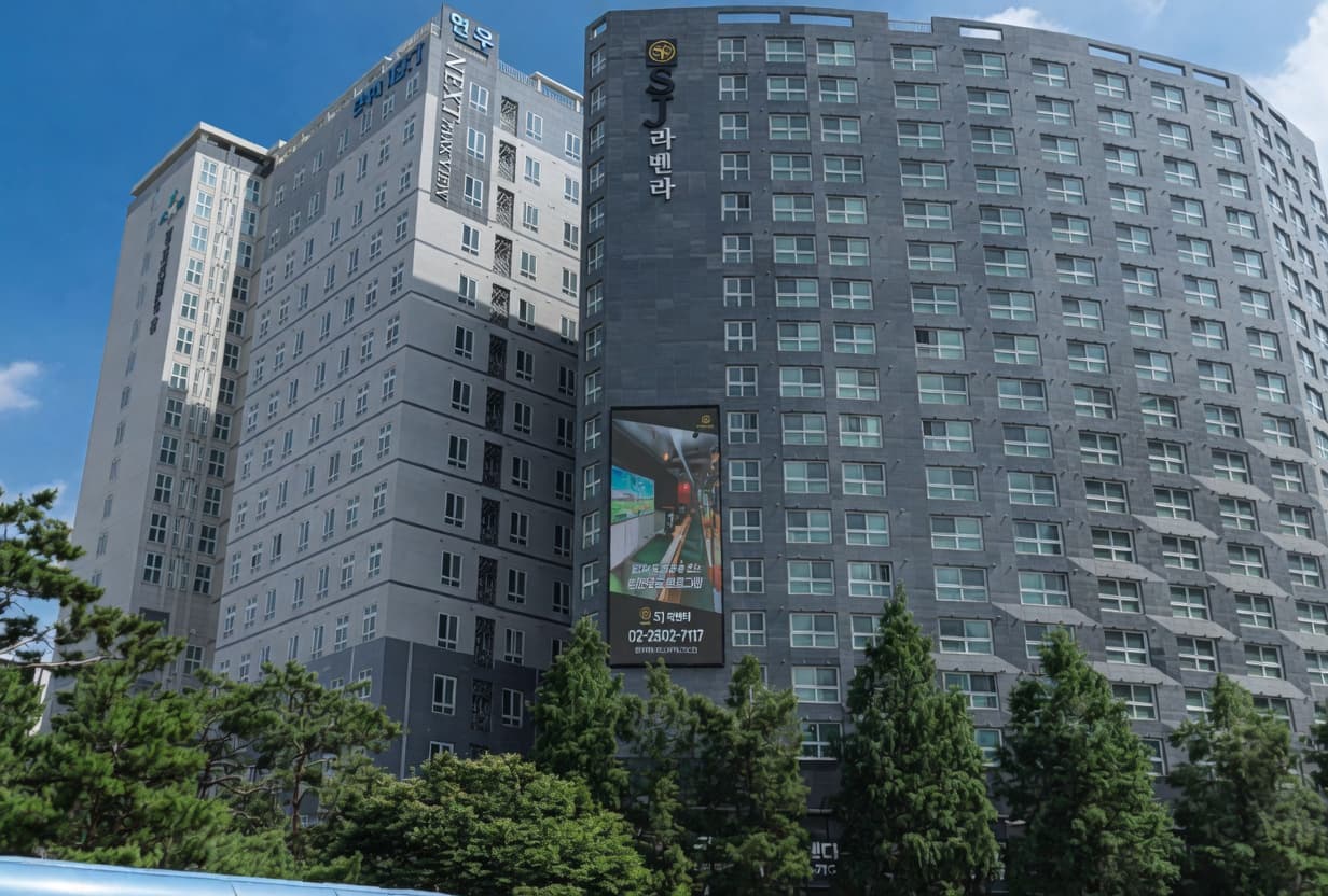 강서구청사거리 SJ라벨라 전광판 광고