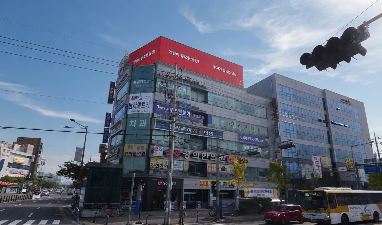 광주 송정역 은성빌딩 전광판 광고
