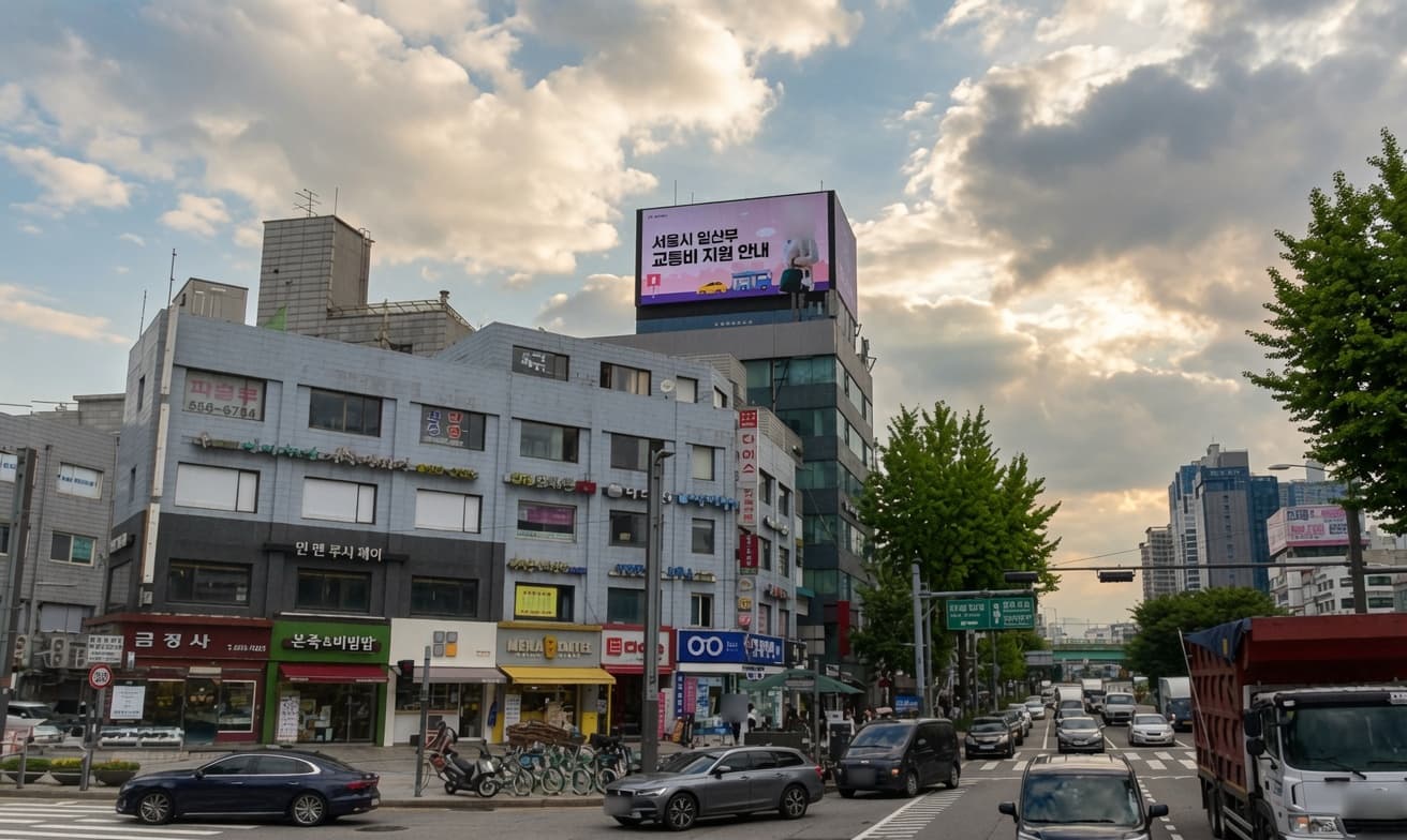 구로 동해빌딩 전광판 광고