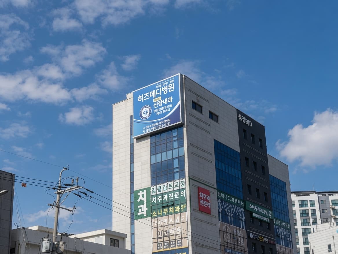 고촌역 김포 송청빌딩 벽면 빌보드 광고