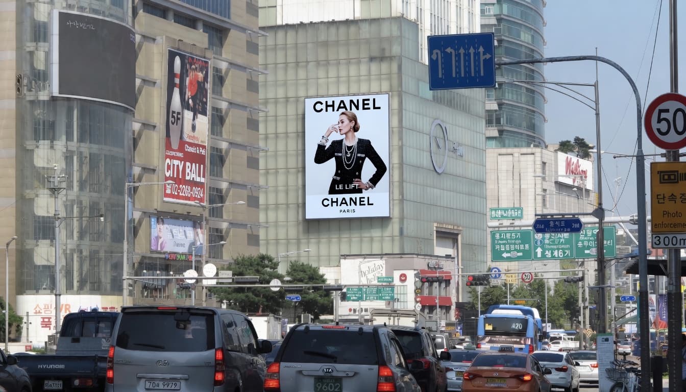 동대문 헬로APM빌딩 전광판 광고