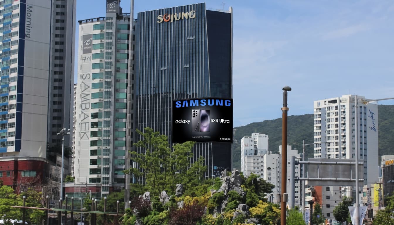 부산 구서IC 세정타워 전광판 광고
