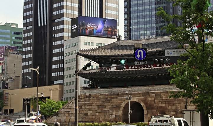 숭례문 제분회관빌딩 전광판 광고