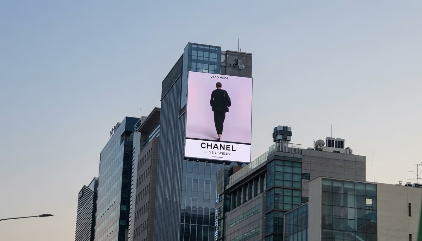 시그니처 도산 전광판 광고