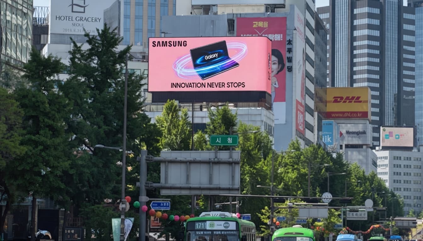 시청 디조빌딩 전광판 광고
