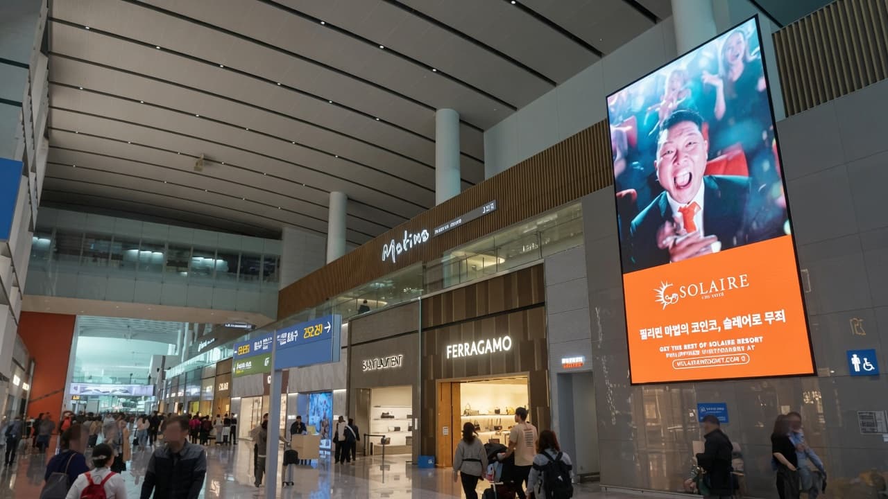 인천국제공항 제2터미널 프리미엄 스퀘어 광고
