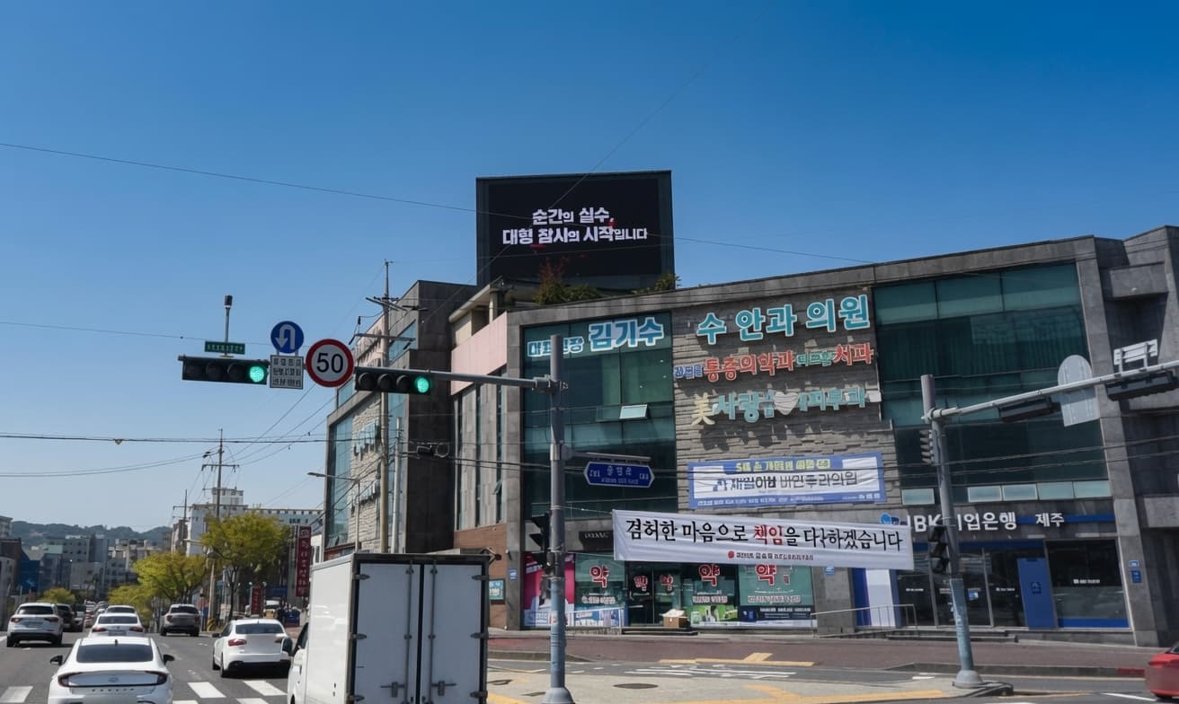 제주지방법원 사거리 전광판 광고