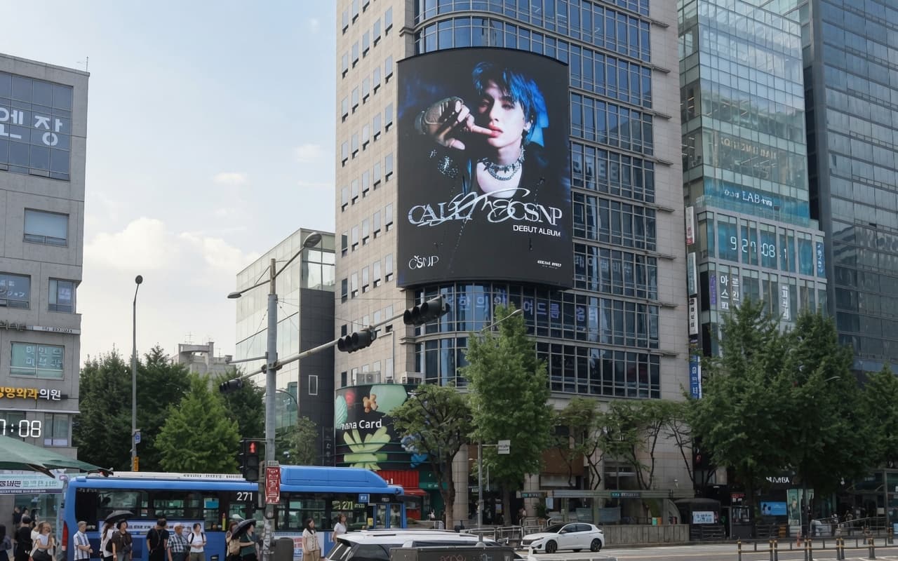 홍대 미래프라자 전광판 광고