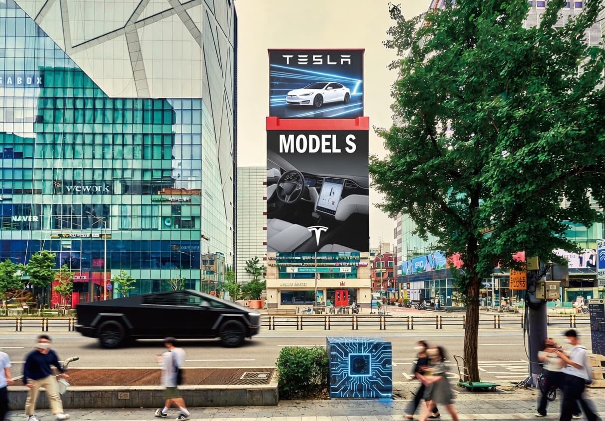 홍대 오트파사드 E-DISPLAY & 아트월 광고