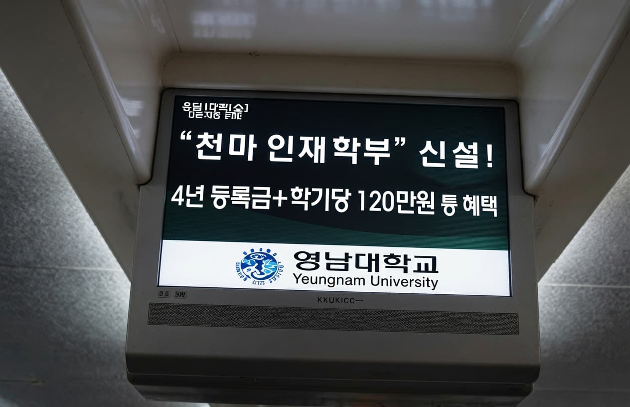 KTX 차내 자막 광고