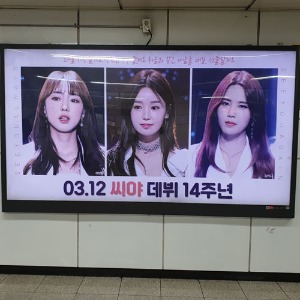 씨야 팬클럽 지하철 광고진행